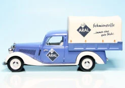 Schuco Mercedes Benz 170V Pritsche/Plane "Aral Schmierstoffe" -Mini Auto Verkauf 002263 schuco mercedes benz 170v pritscheplane aral schmierstoffe 4