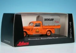 Schuco Mercedes Benz 170V Pritsche/Plane "Dunlop Reifen" -Mini Auto Verkauf 0022657 z758566586d2f9d