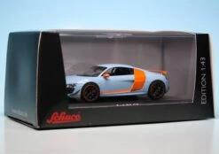 Schuco Audi R8 GT (2010) "Gulf Racing" -Mini Auto Verkauf 007226 Schuco Audi R8 GT 2010 Gulf Racing z7