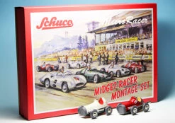 Schuco Microracer Midget Rennwagen-Set Als Montagekasten