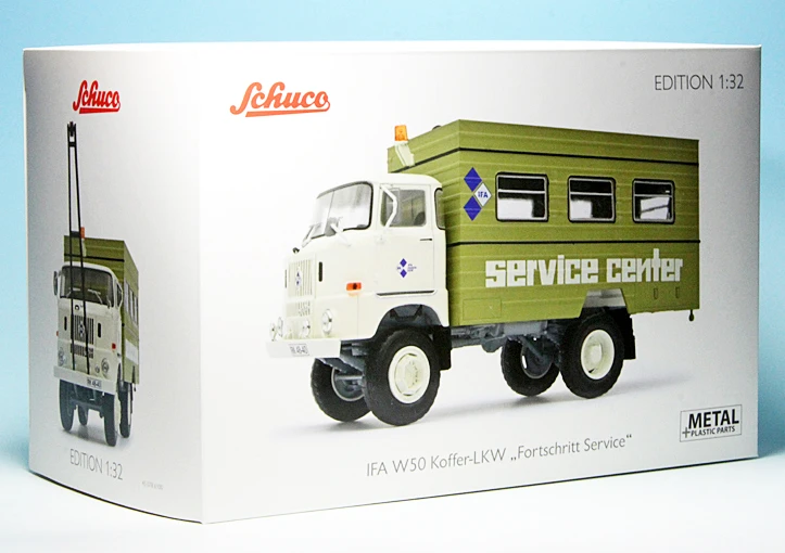 Schuco IFA W50 Koffer-LKW (1965-1990) "IFA Fortschritt Service Center" 7 Schuco IFA W50 Koffer-LKW (1965-1990) "IFA Fortschritt Service Center" – Bild 7