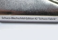 Schuco Blechschild "Edition 2 - Schuco Fabrik" -Mini Auto Verkauf 450851600 Schuco Blechschild Edition 2 Fabrik z5