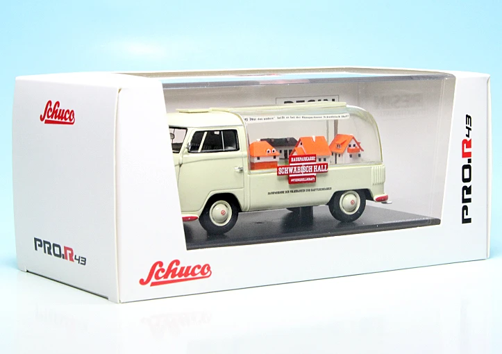 Schuco VW T1a Bulli Werbewagen "Schwäbisch Hall Bausparkasse" 7 Schuco VW T1a Bulli Werbewagen "Schwäbisch Hall Bausparkasse" – Bild 7