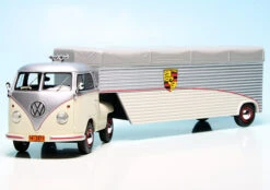 Schuco VW T1b Bulli Renntransporter "Volkswagen-Porsche Continental Motors" -Mini Auto Verkauf 450909300 schuco vw t1b bulli renntransporter volkswagenporsche continental motors 2