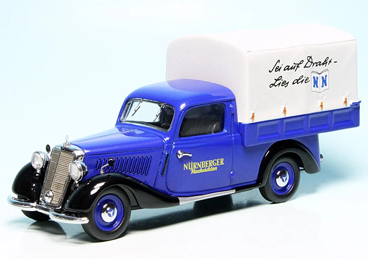 Schuco Mercedes Benz 170V Pritsche/Plane "Nürnberger Nachrichten" 1 Schuco Mercedes Benz 170V Pritsche/Plane "Nürnberger Nachrichten"
