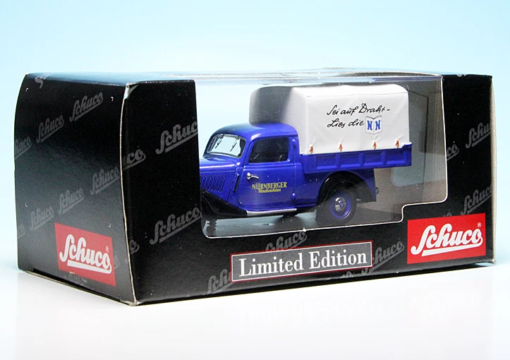 Schuco Mercedes Benz 170V Pritsche/Plane "Nürnberger Nachrichten" 7 Schuco Mercedes Benz 170V Pritsche/Plane "Nürnberger Nachrichten" – Bild 7