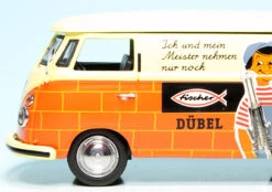 Schuco VW T1 Bulli Kastenwagen "Fischer Dübel" -Mini Auto Verkauf 902028 schuco vw t1 bulli kastenwagen fischer duebel 3