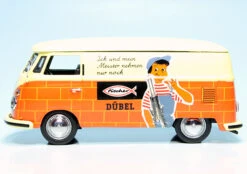 Schuco VW T1 Bulli Kastenwagen "Fischer Dübel" -Mini Auto Verkauf 902028 schuco vw t1 bulli kastenwagen fischer duebel 4