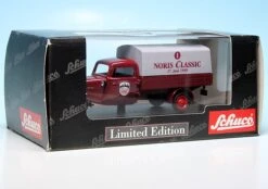 Schuco Tempo Hanseat Dreirad Pritsche/Plane "Noris Classic 1999" -Mini Auto Verkauf 927001 Schuco Tempo Hanseat Dreirad Pritsche Plane Noris Classic 1999 z7