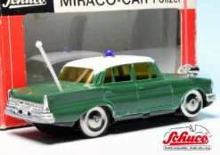 Schuco Mirakocar 1001/1P (355101) / Mercedes Benz 220SE Heckflosse "Polizei" -Mini Auto Verkauf mmg0335 schuco mirakocar 10011p 355101 mercedes benz 220se heckflosse polizei 1